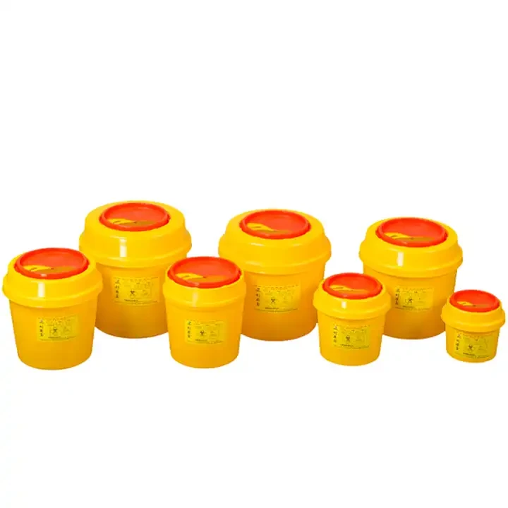 Plastic Medical Reusable Waste 5l 10l Round Shape Sharp Container